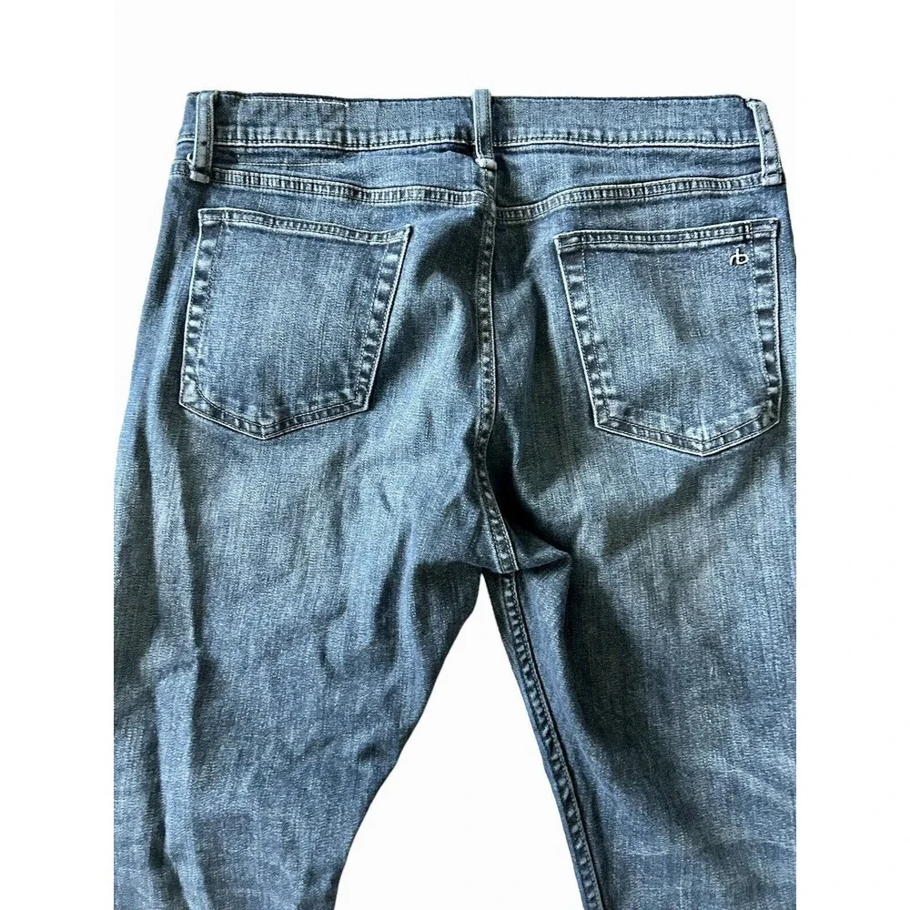 Rag & Bone New York Fit 1 Skinny Med Blue Hughes Stretch Denim Jeans 34x32 EUC - Picture 13 of 14